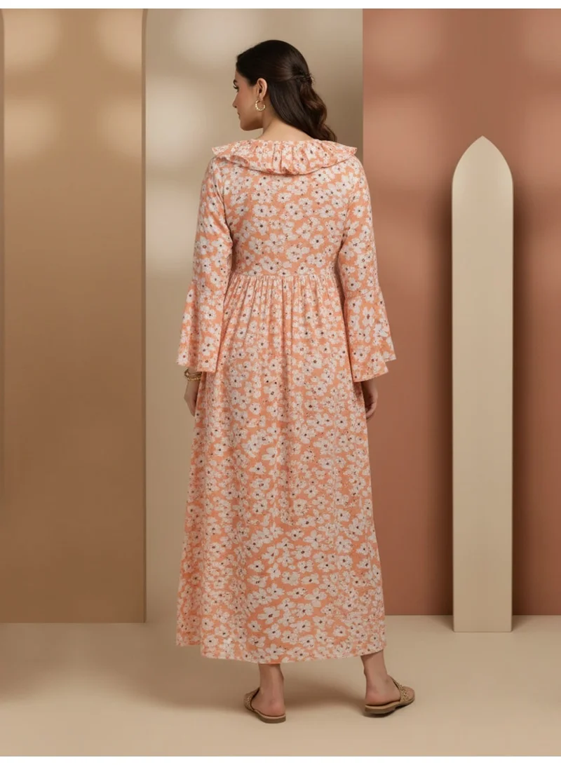 Alaya Women Printed  Cotton Jalabiya-AL4008